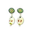 PENDIENTES MEDIA MANZANA VERDE