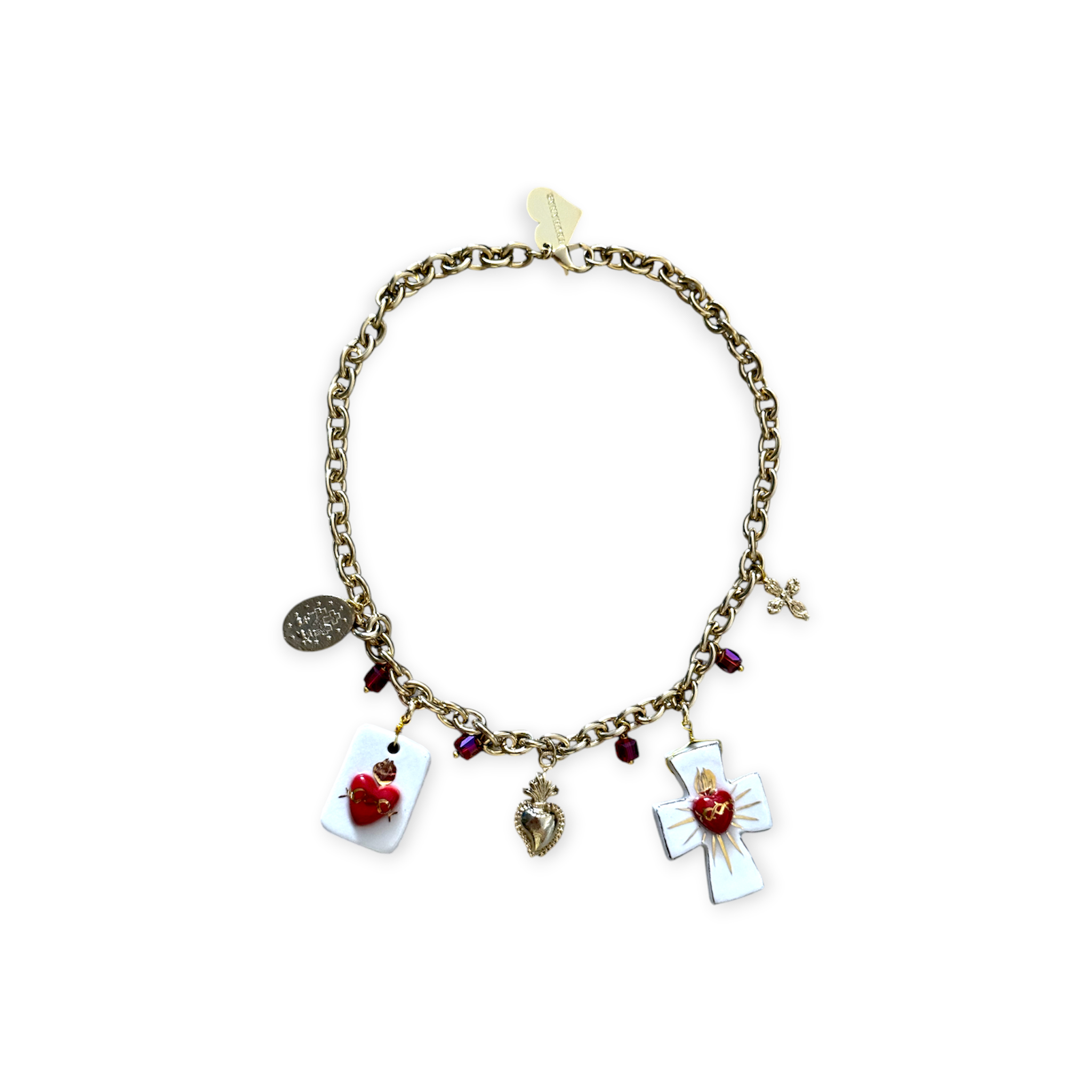 COLLAR CADENA CUORE SACRO